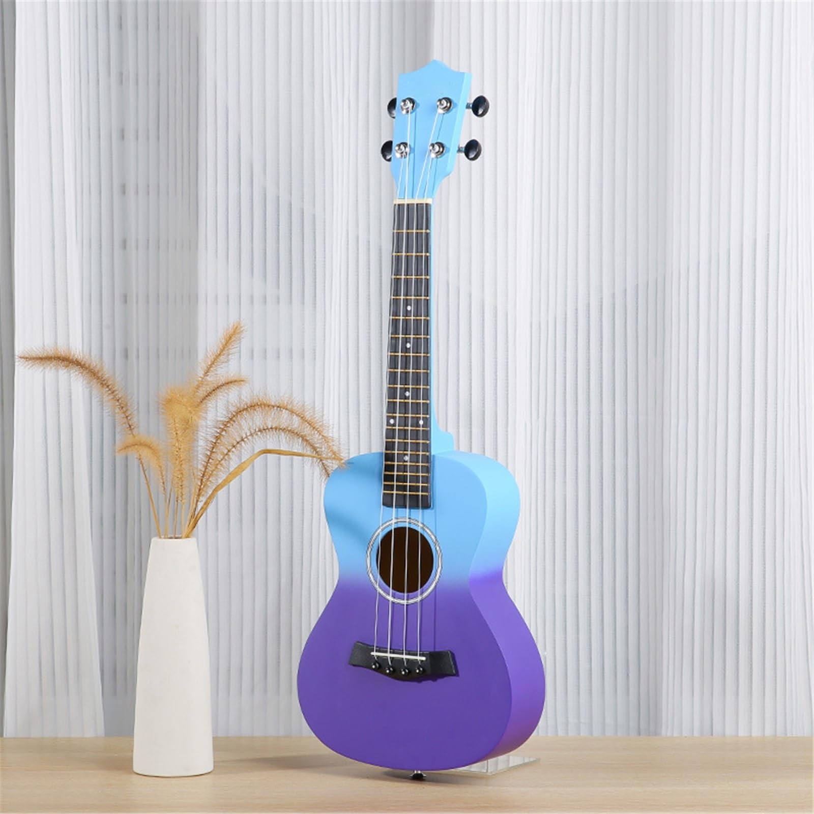 23-calowe Ukulele Hawajska Czterostrunowa Mała Gitara Drewniana(Blue)