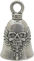 Vista 36 de Guardian Bell Good Luck Bell w/Keyring & Black Velvet Bag Motorcycle Bell Lead-Free Pewter Made in USA