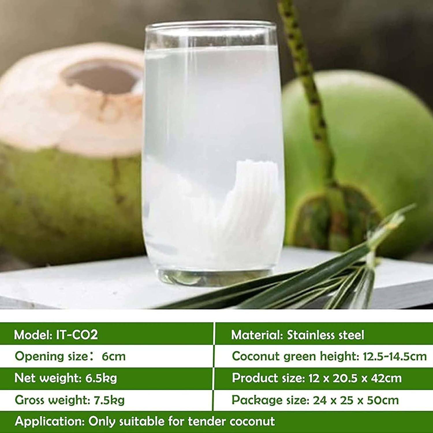 Coconut Opener Tool,Stainless Steel Coconut Opening Machine,Manual Coconut Lid Opener Coconut Capping Machine Coco Nut Opener Kit