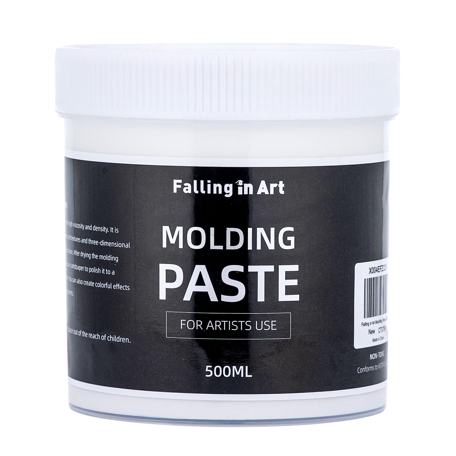 Falling in Art Modeling Paste for Acrylic Painting, 16.9Oz Acrylic Textured Paste, Lightweight Moddeling Paste for Textured Art