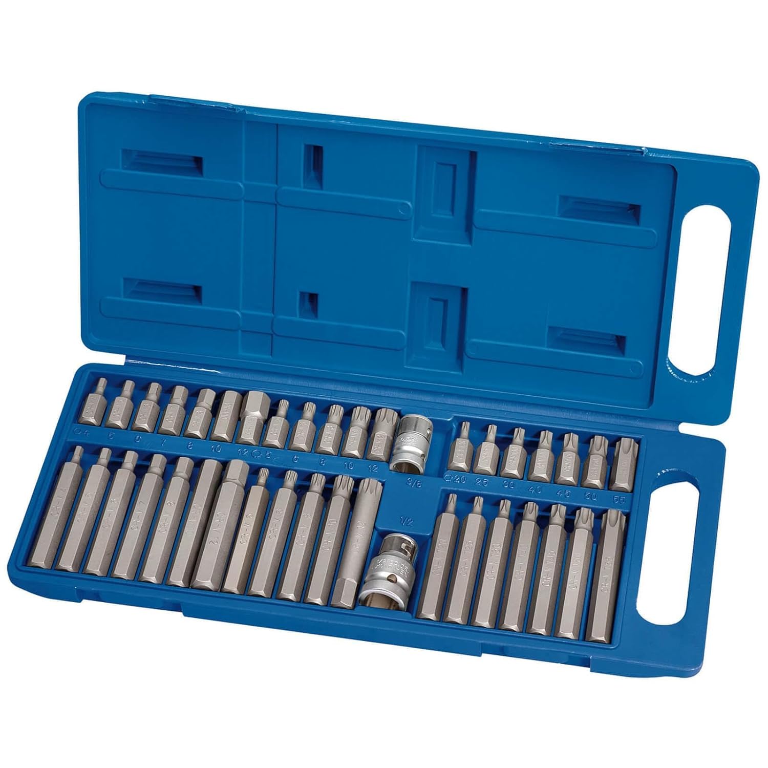 Draper 33323 Torx Tx-Star Spline XZN Hex Mechanics Bit Set, 40 Pieces