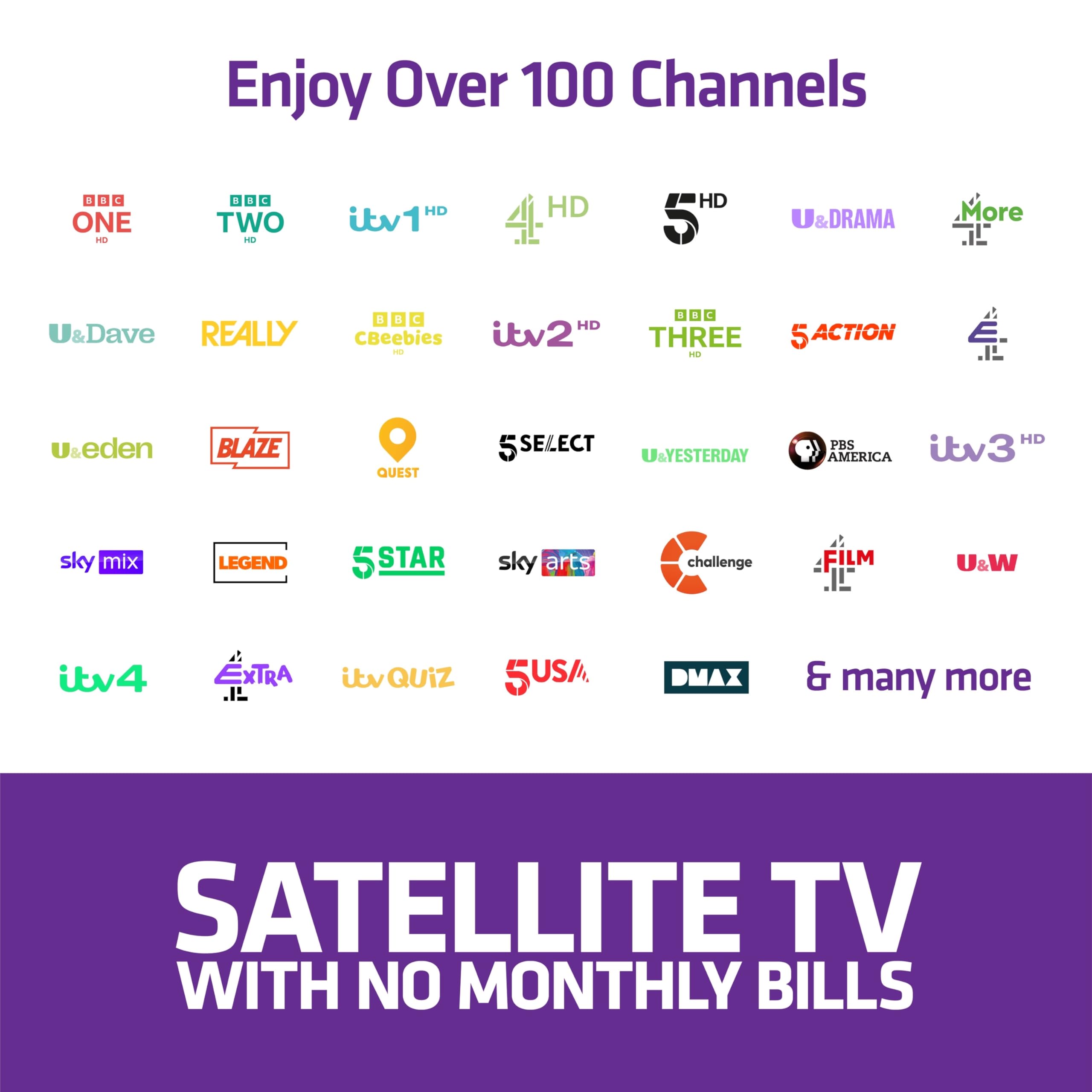 Manhattan Grabadora de TV Freesat 4K S4-R de 500 GB