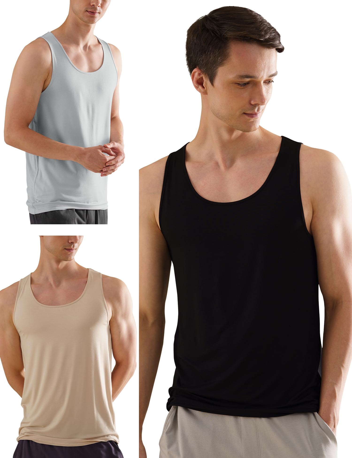 damensch Bamboo Round Neck Anti-Bacterial Anti Odour Innerwear Vest (Pack of Assorted Colours I Color May Vary)-picture-33
