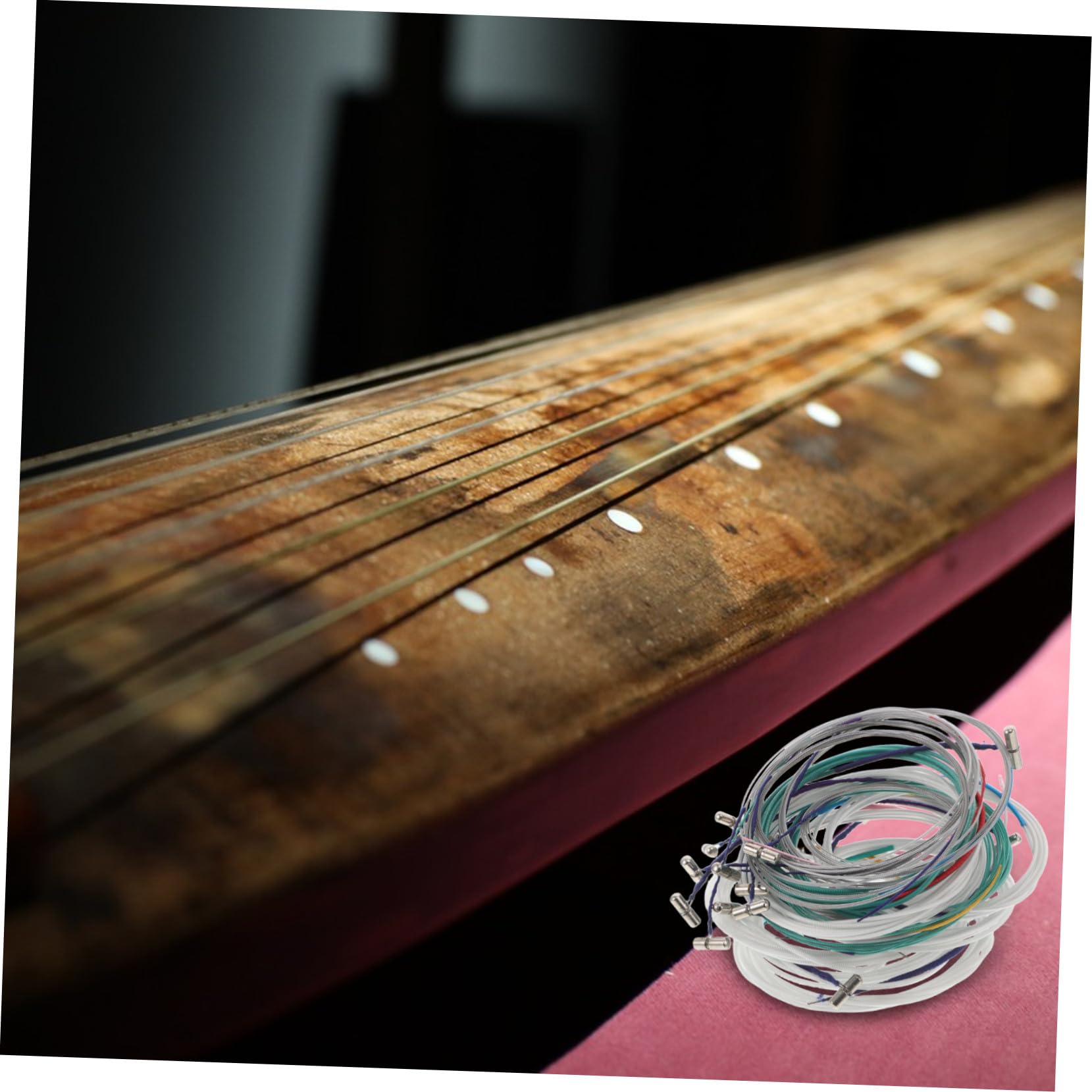 21 Stück Guzheng Saiten 163cm Nylonschnur für Kinder