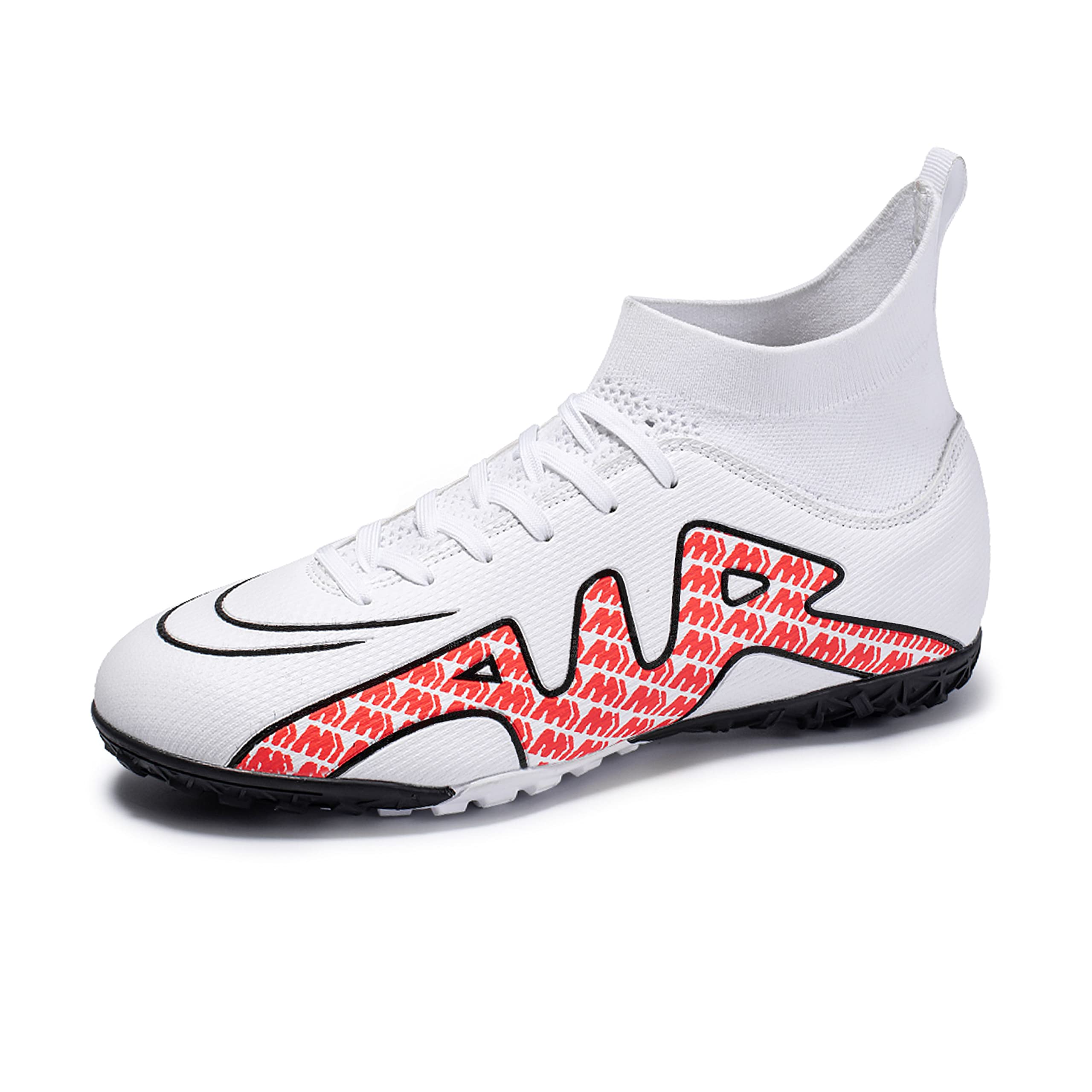 OAOUIA Men's Soccer Cleats Training Soccer Shoes Youth Hightop Spikes