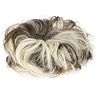 Vista 3 de Extensiones de moño de cabello desordenado, moño de cabello con coletero, recogedor