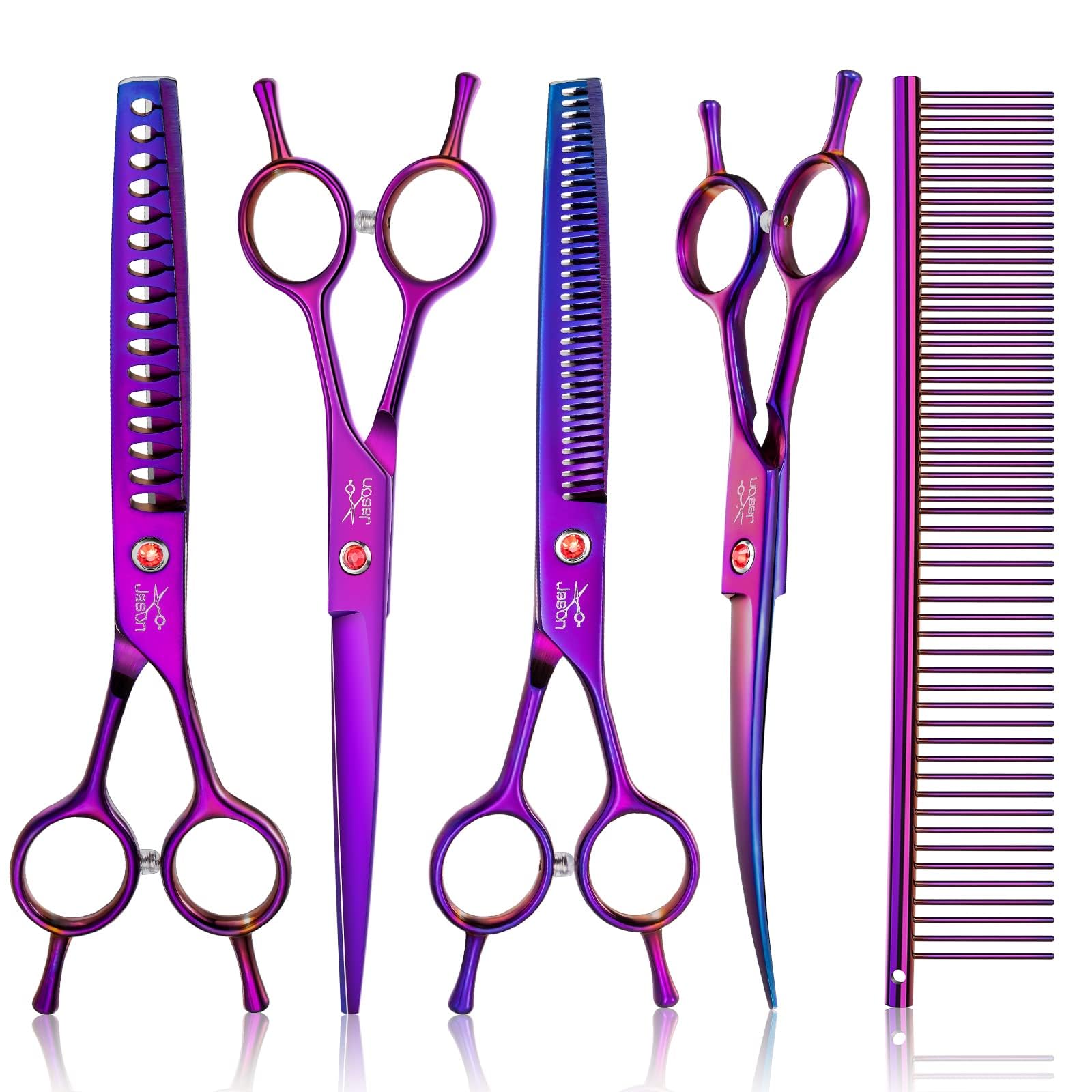 JASON Dog Grooming Scissors Set 7-in-1