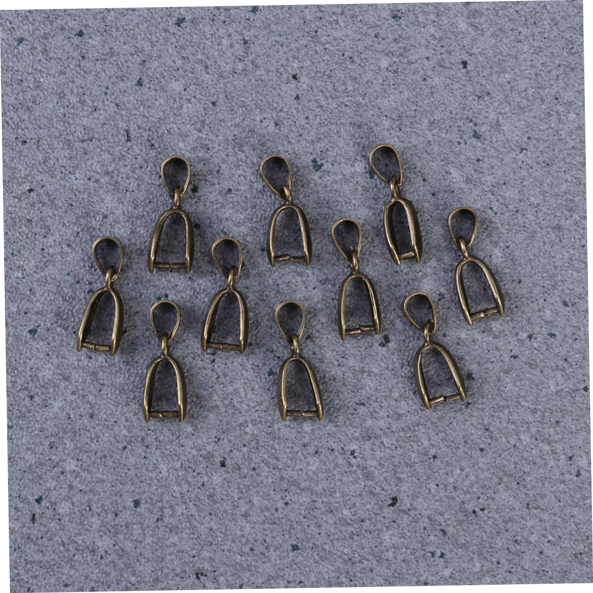 TEHAUX 100pièces Connecteurs Métalliques Pour Perles Et Pendentifs Pinces à Pendentif Apprêts Pour Bijoux Diy Bronze