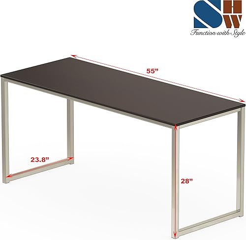 Miniatura 20 de SHW - Escritorio de 32 pulgadas para computador, oficina en casa, roble Roble,Negro,Espresso,Marrón