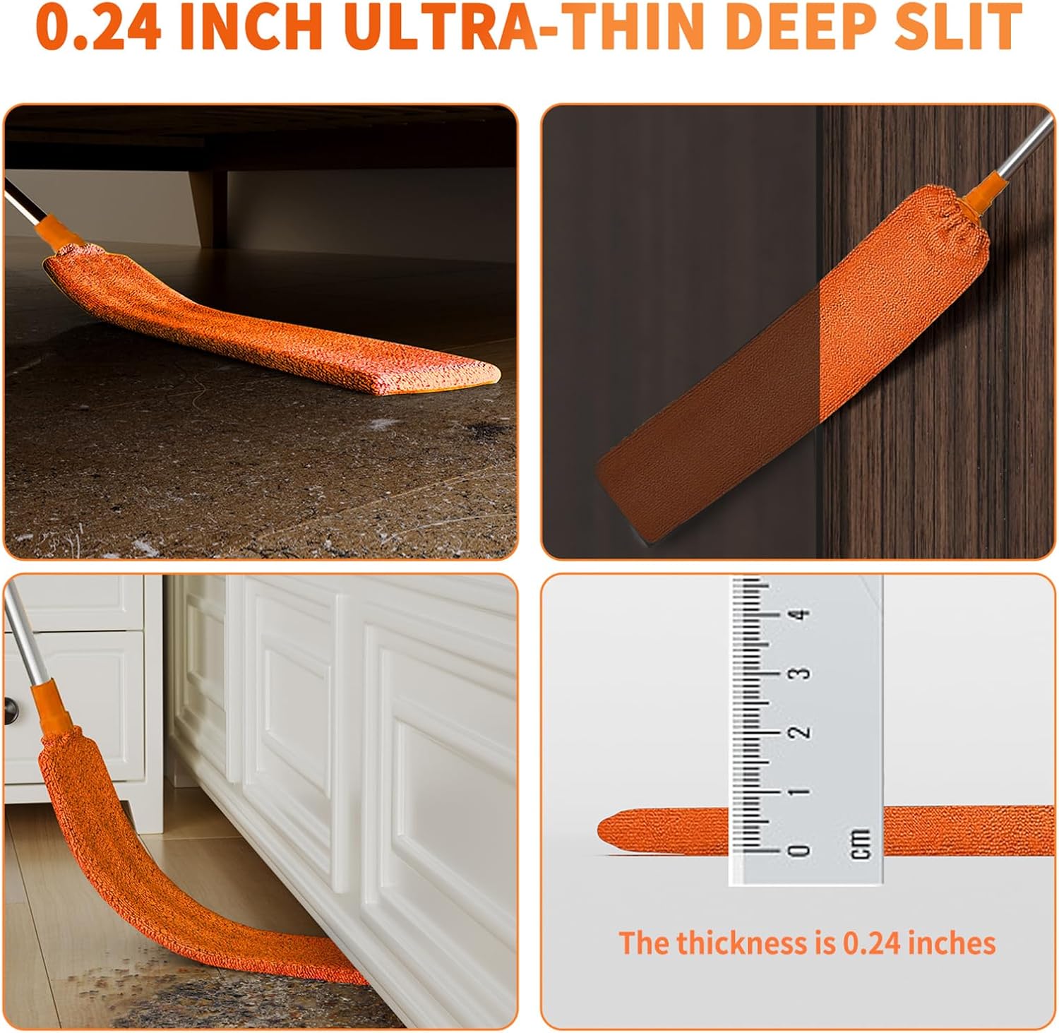 Cobweb Duster with Extens Pole, Cleaner Outdoor Telescoping Extended