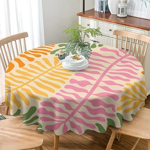 Miniatura 332 de Mantel floral hippie, diseño retro de los años 70, naranja, rosa, azul, floral, bohemio, estampado estético de margaritas, para fiesta, picnic