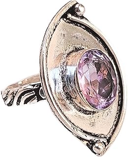 Faceted Amethyst Ring, Oval Stone Ring, Artisan Design Band Ring, Purple Stone Ring, Wedding Ring, Handmade Ring, Oval Cut Stone Ring, Women Gift Ring, Statement Ring, Amethyst Jewelry