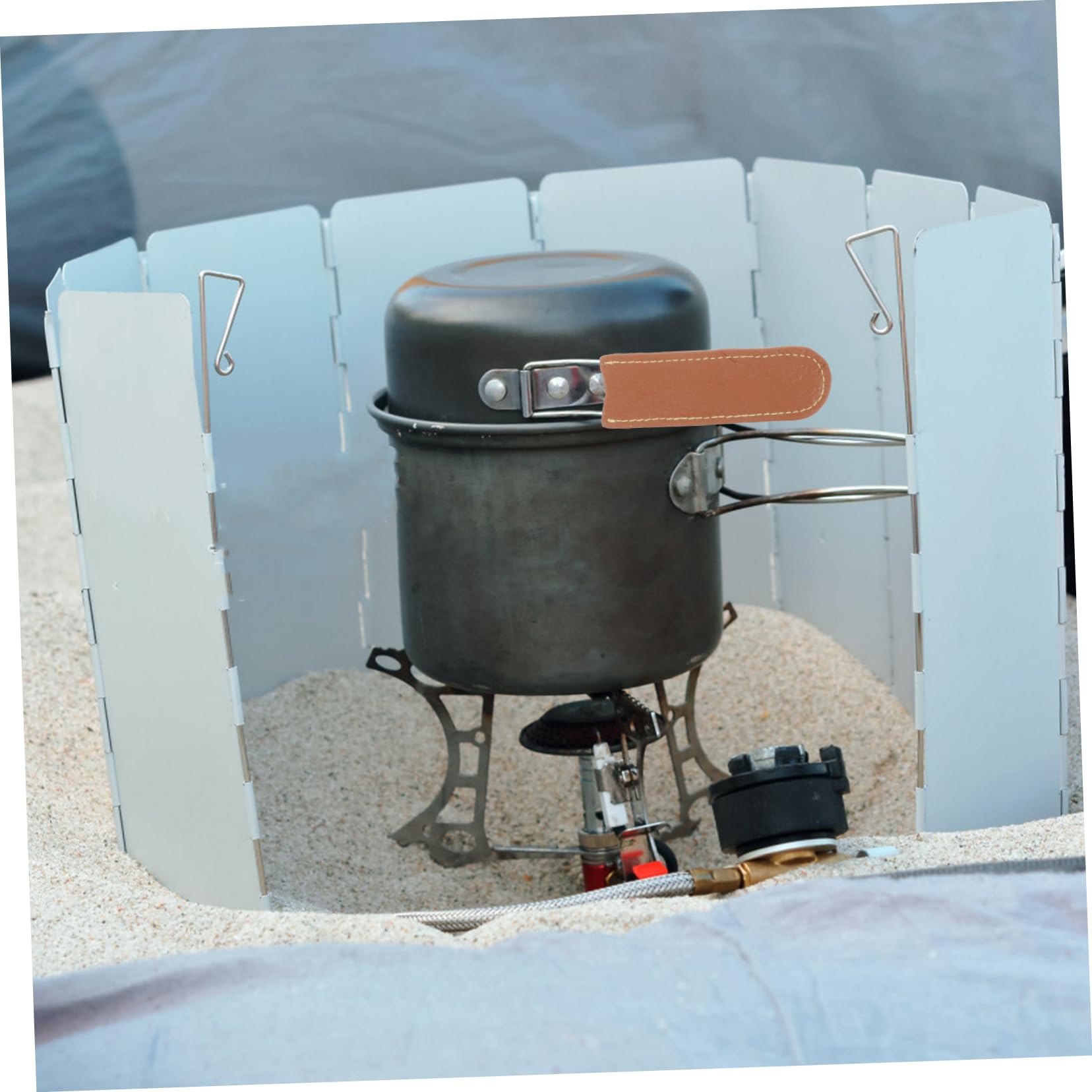 KOMBIUDA Camping Bowl Handle Cover Durable Grip Protector for Cookware Reusable Burn Sleeve for Camping Cups Lightweight Easy to Clean Wear Resistant