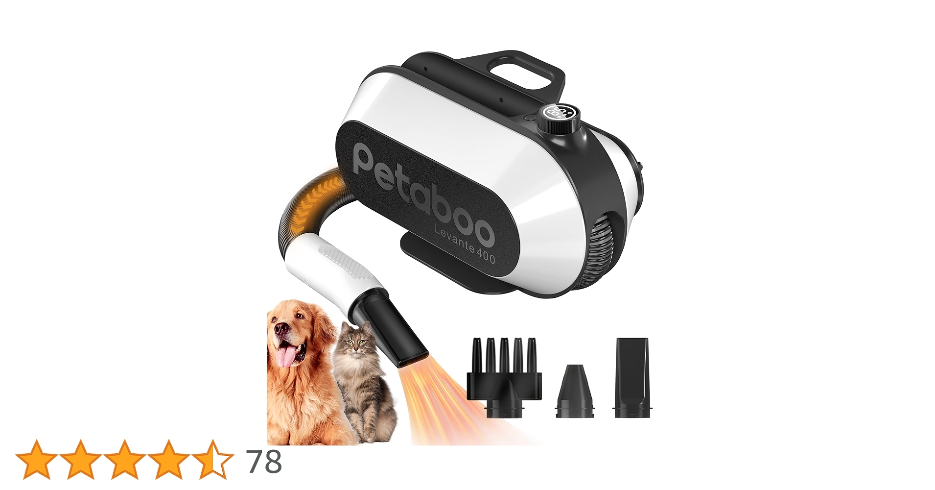 Petaboo Levante400 ペット用ドライヤー Amazon.com: petaboo Dog Blow Dryer - Ultra-Quiet 40dB Cat