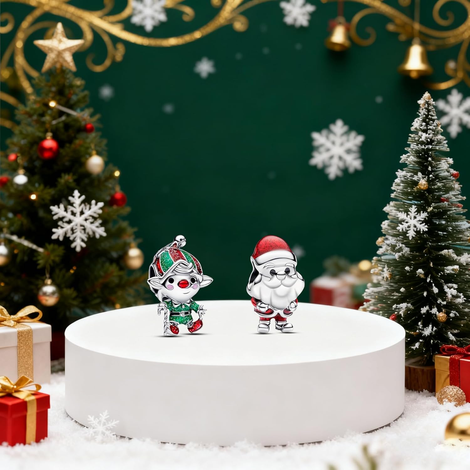 Fashion Family Flower Charms for Bracelets Love Mom Beads Dangle Pendants Christmas for Wome - Image 5