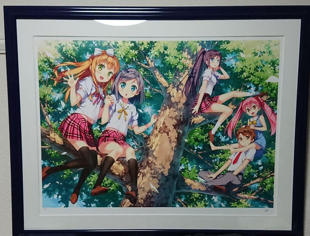 カントク 版画 版画 カントクさんの「樹の上の楽園」