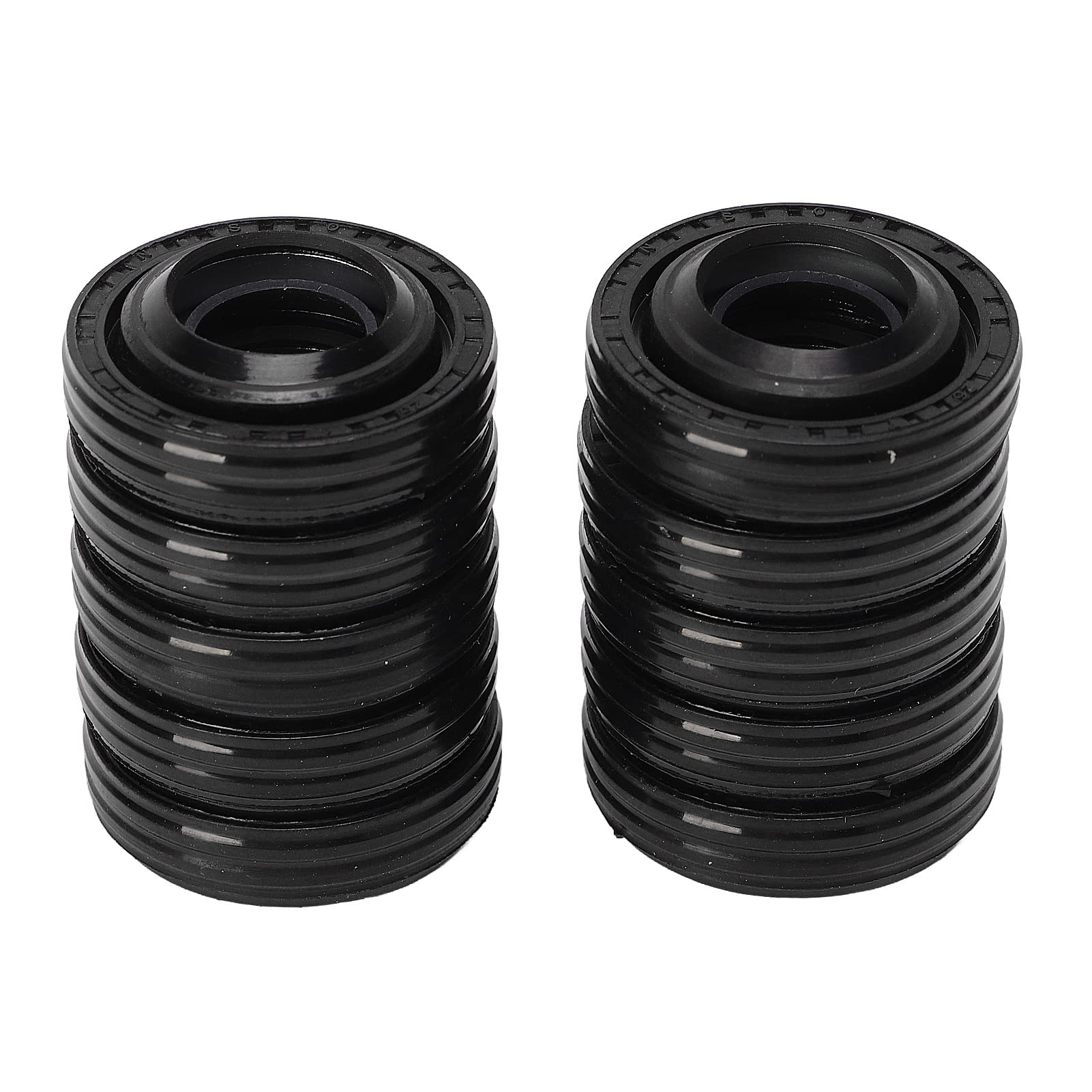 Kit di guarnizioni per compressore Torvex, set di guarnizioni a labbro per paraolio in gomma per albero da 10 pezzi, compatibile con compressori CA V5 per la riparazione CA