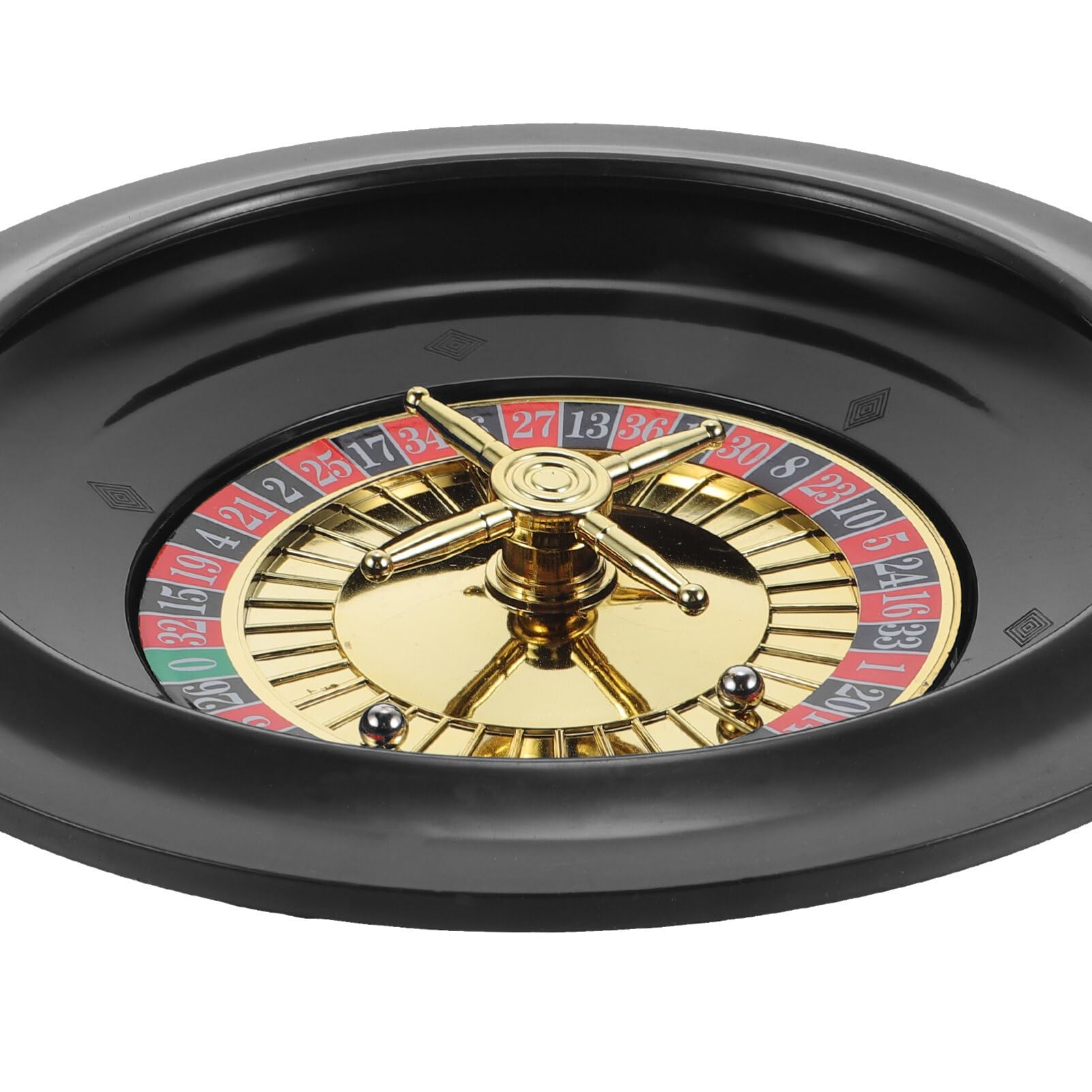 Cabilock Pokerspielrad Russisches Roulette Set 10 Zoll Kompaktes Tischspielrad Für Party Spieleabend Unterhaltung