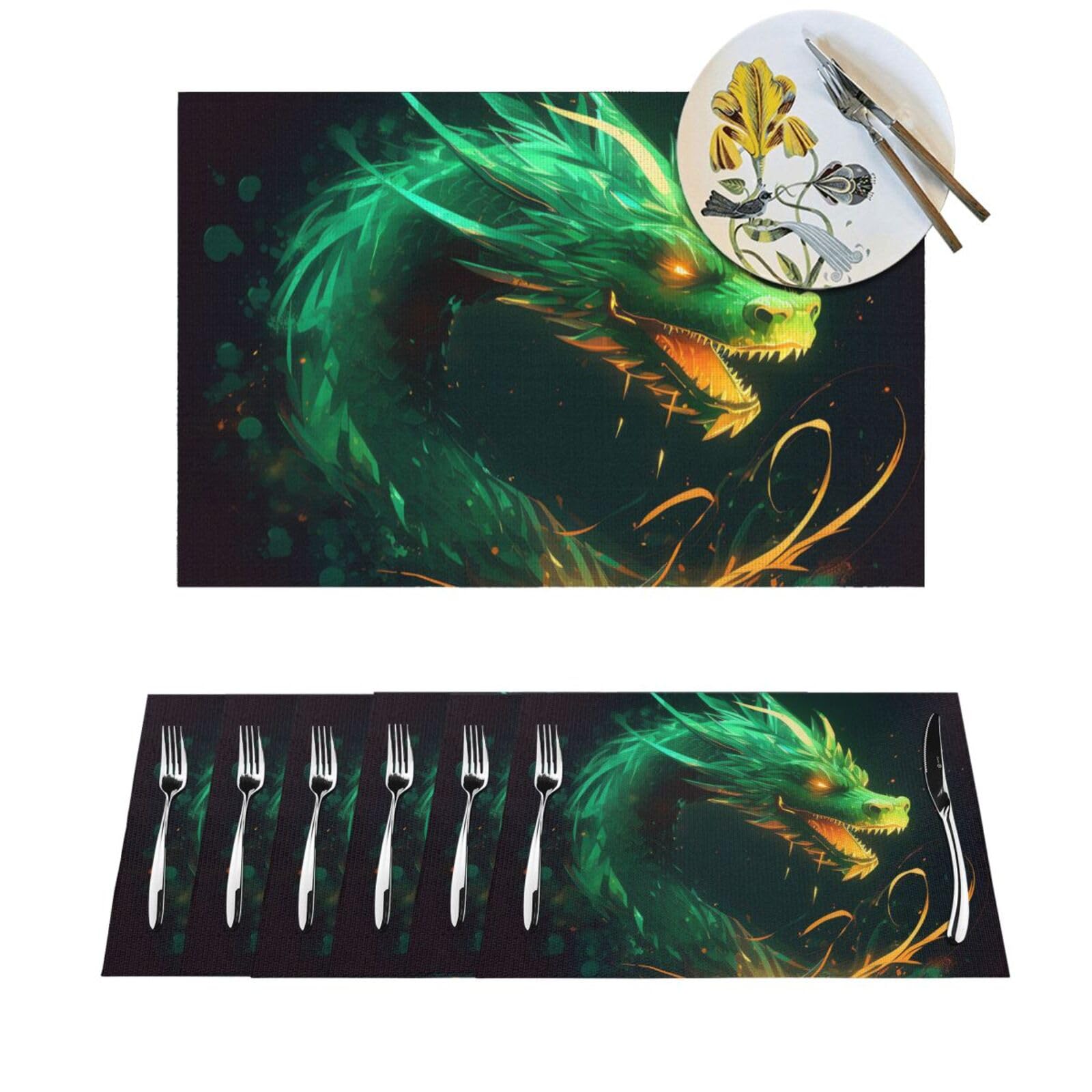 Set de table extérieur et intérieur au design dragon pour sublimer vos repas
