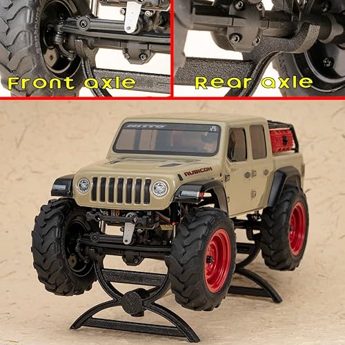 Miniatura 5 de Soporte de coche RC para AX24, SCX24 Crawler, 124 RC soporte de exhibición de coche para FCX24, FCX24M, CR18P, Axial SCX24 C10 Deadbolt JLU B-17