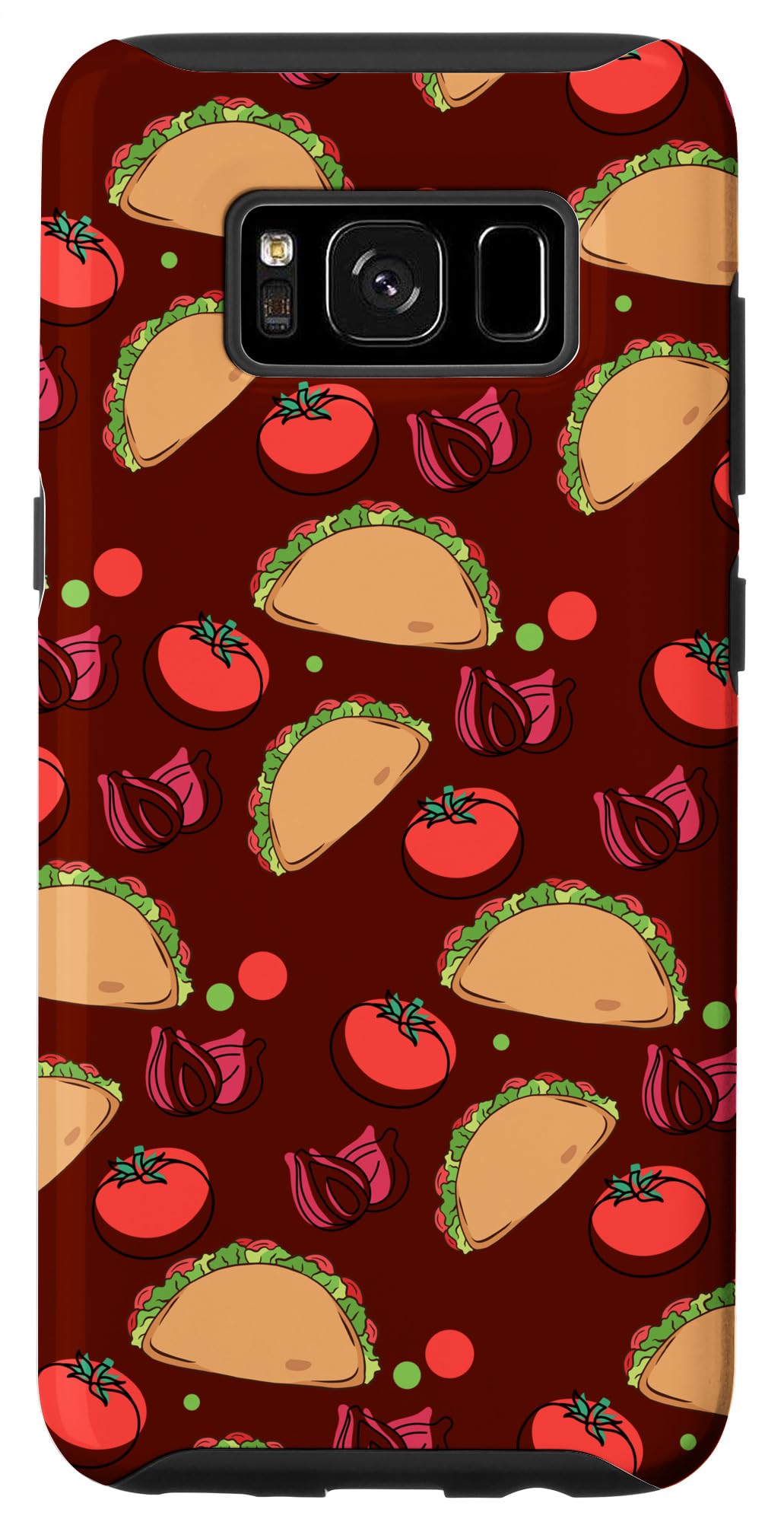 Galaxy S8 Taco Pattern Mexican Food Chilaquiles Burritos Quesadilla Case