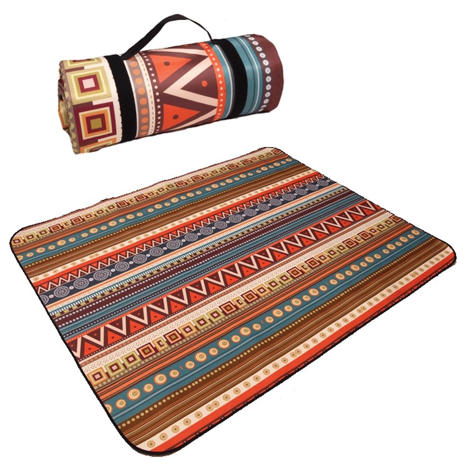 Tapis de camping – Tapis d'extérieur résistant à l'humidité, tapis de pique-nique épais en tissu de pique-nique, tapis de sol portable imperméable et résistant à l'humidité (#6, 200 x 300 cm)
