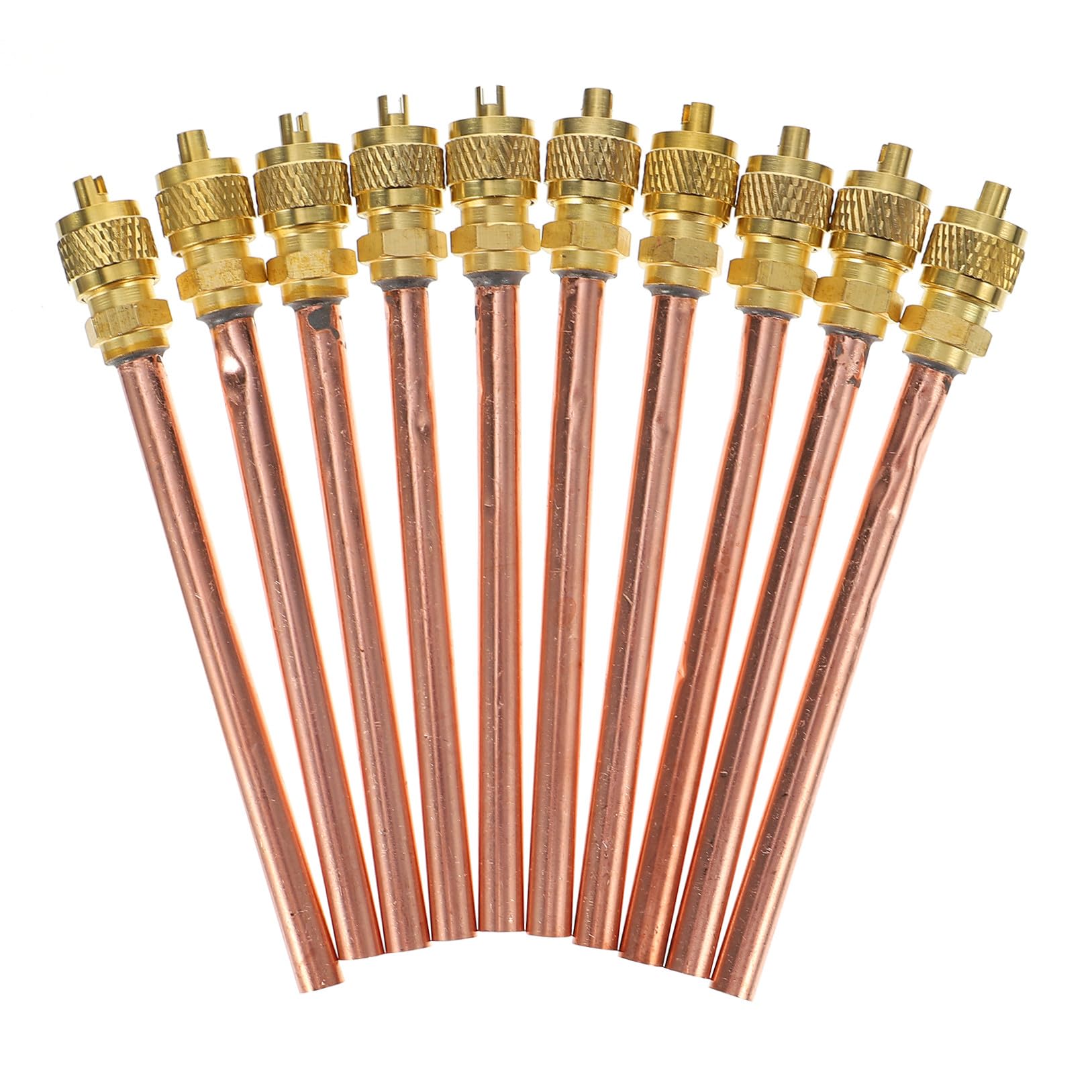 Válvula de latón unidireccional de alta resistencia para aire acondicionado, pack de 10 piezas