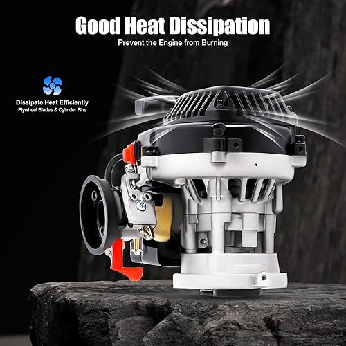 Miniatura 6 de Motor de gasolina Rovan de 4 pernos, 30.5CC 2 tiempos profesional pequeño Rovan motor motor de motor portátil, potente refrigerado por aire, apto