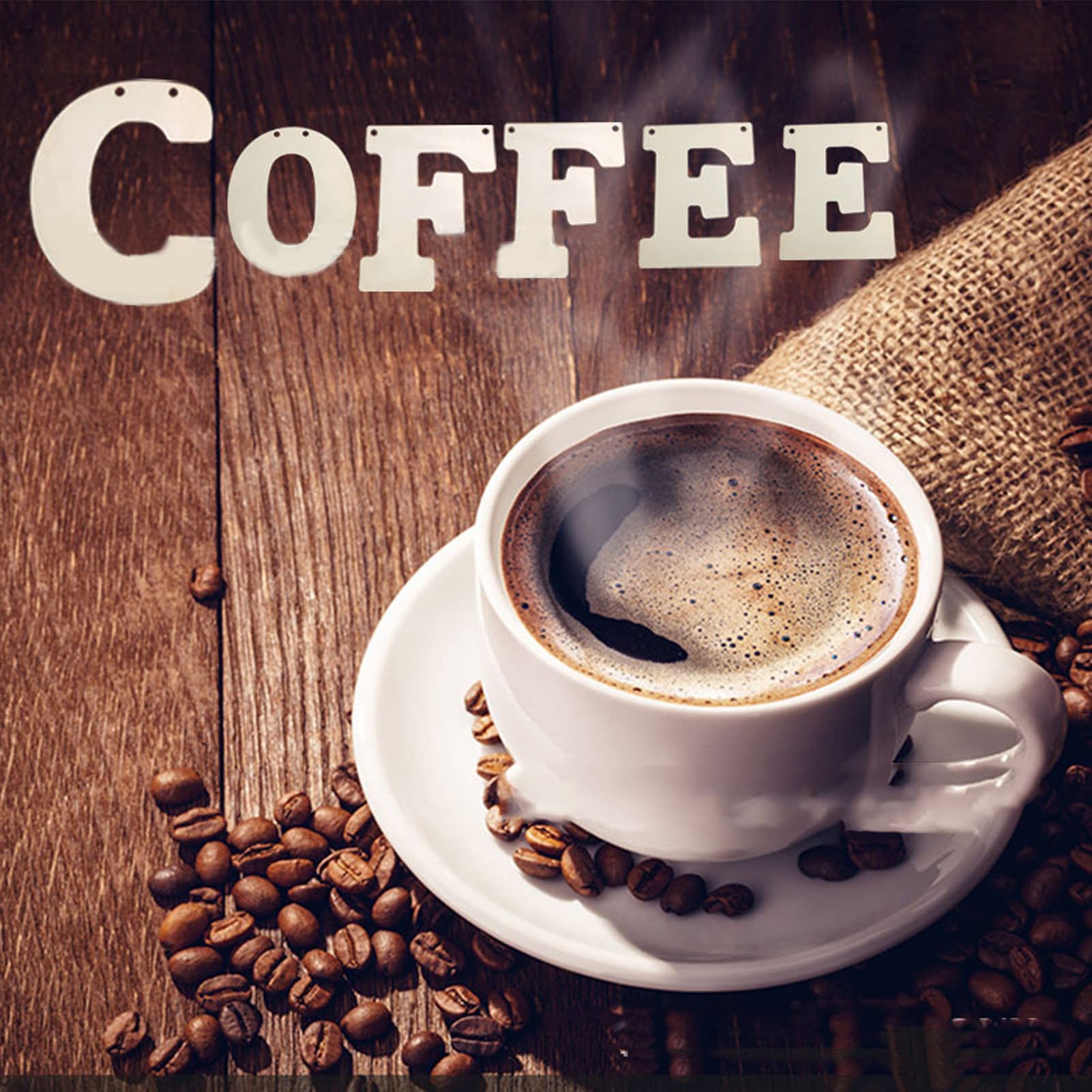 Miskall 66 Pcs Wooden Letters 5 Inch 2 Hole Hangable Paintable Multifunctional Wood Alphabet Letters for DIY Handicraft Birthday