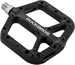 ROCKBROS Bicycle Pedals Road Mountain Bike Pedals 9/16 Nylon Fiber Flat Platform Pedals