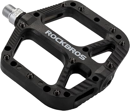 ROCKBROS Nylon Composite MTB Bike Pedals Wide Platform 9/16"