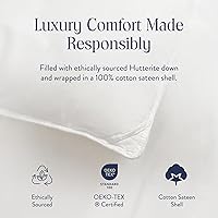 Vista 4 de Brooklinen Edredón de plumón ligero de lujo, relleno de edredón de plumón de pato canadiense 100% natural, potencia de relleno de 650, carcasa 100%