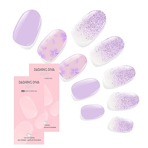 Dashing Diva Glaze Nail Strip Duo - For The Lilac