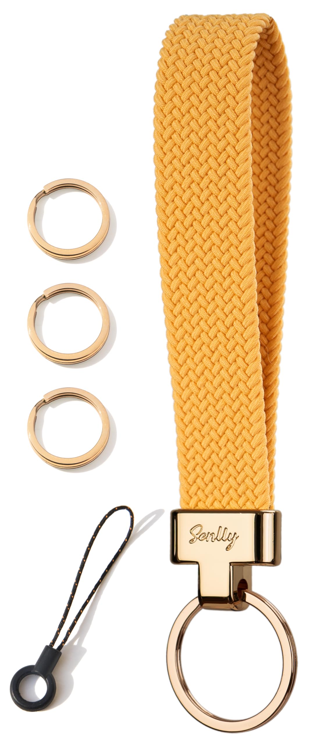 SENLLY Wristlet Lanyard, Stretchy Keychain Holder, Original Elastic Anti-Drop Design Keyring