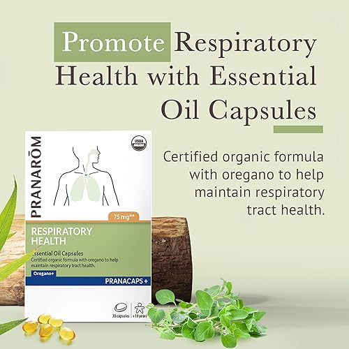 Miniatura 2 de Pranarom - Pranacaps de salud respiratoria con aceite esencial de orégano y limón - 30 unidades