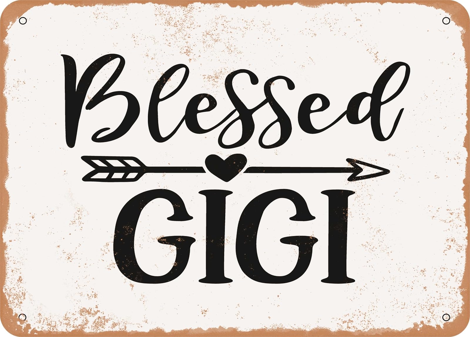 Miaomansenstore Metal Sign - Blessed Gigi - 3 - Vintage Look Sign Home Decor
