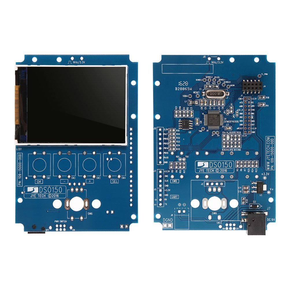 DollaTek DSO150 Digital Osciloscopio de Shell 2.4 "TFT 1Msps DIY Kit de la sonda de la Cubierta Kit electrónico del Entrenamiento DIY