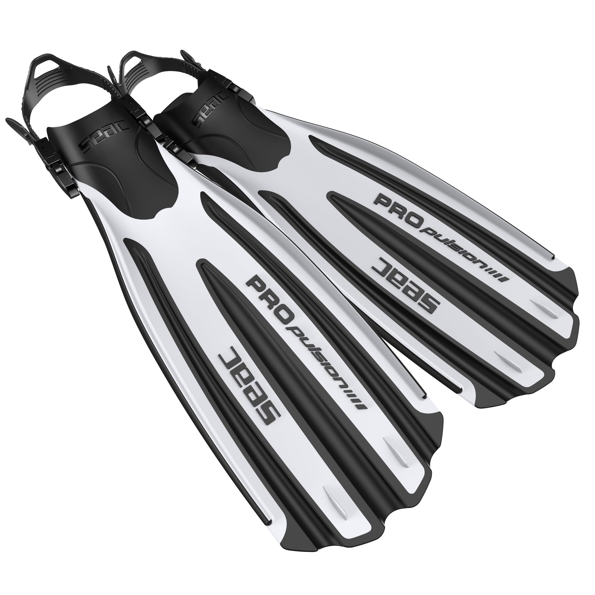 SEAC Propulsion, Diving Fins with Adjustable Strap, Made in Italy, white,9/11UK โ image 1