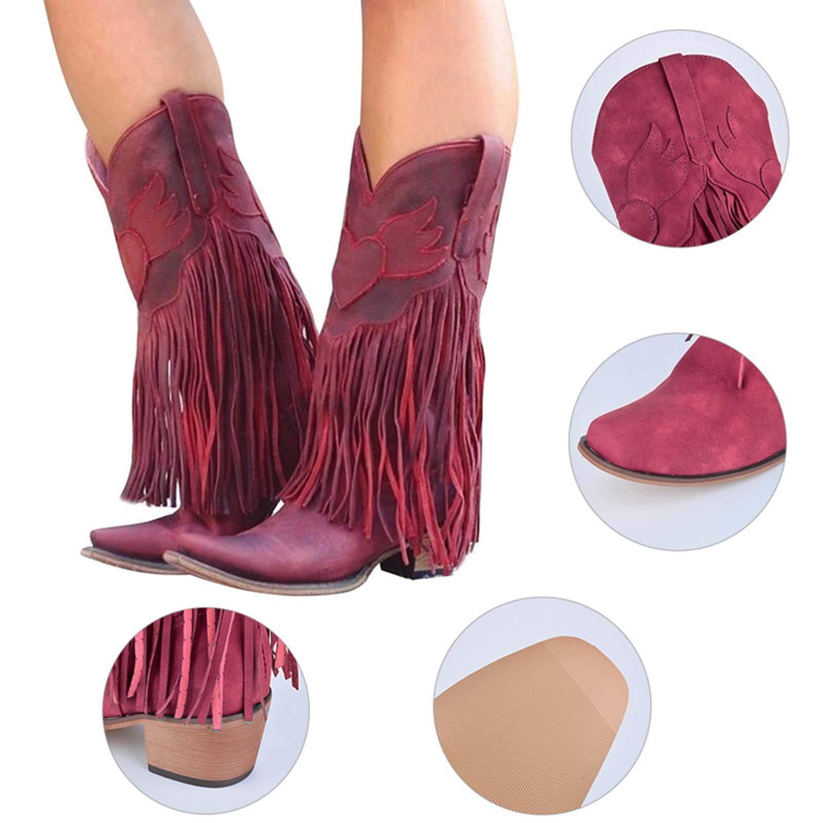 Stivali Donna Casual Lunghi con Cerniera Laterale E Lacci con Motivo Stampato Giardino Impermeabili Stivali Texani Stivaletti da Pioggia in Pelle Antiscivolo Leggero Antiscivolo Scarpe