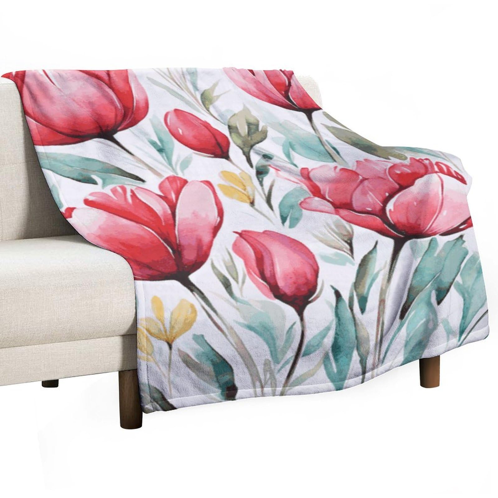 Couverture en flanelle douce légère 101x152 cm pour canapé et lit quatre saisons