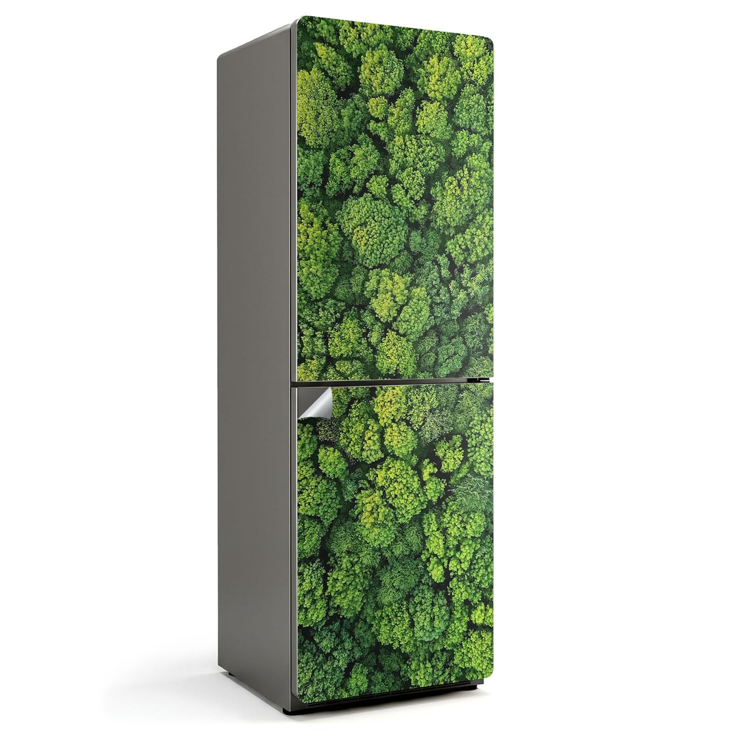 Sticker réfrigérateur 60x180 forêt dense autocollant de porte étanche