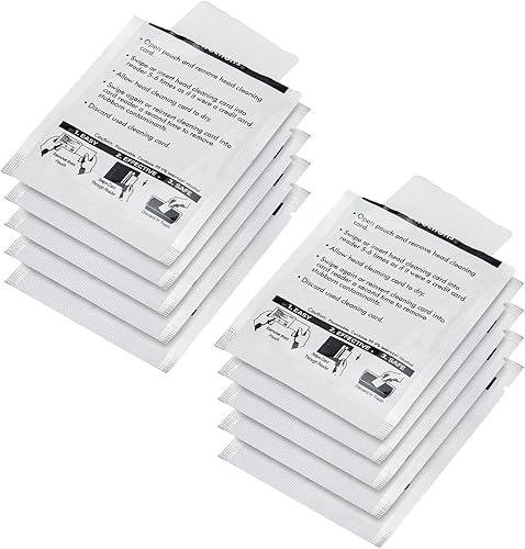 ArrogantF Tarjeta de limpieza de impresora térmica de etiquetas compatible con impresoras de etiquetas DYMO LabelWriter, paquete de 10 (60622),