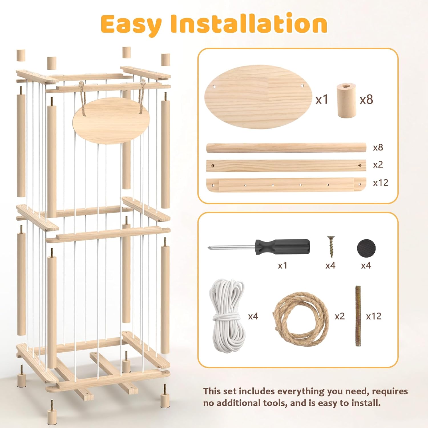 Rhyzoray Stuffed Animal Storage Organizer - Thick Wooden Toy Zoo for Playroom & Bedroom (Medium) - Image 7