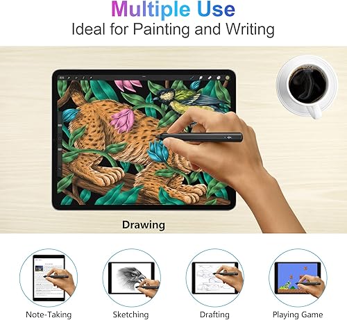 Miniatura 91 de Lápiz óptico para iPad 2018-2023 con rechazo de palma, lápiz activo para iPad de 10ª/9ª/8ª/7ª/6ª generación, para iPad Pro de 11/12.9 pulgadas