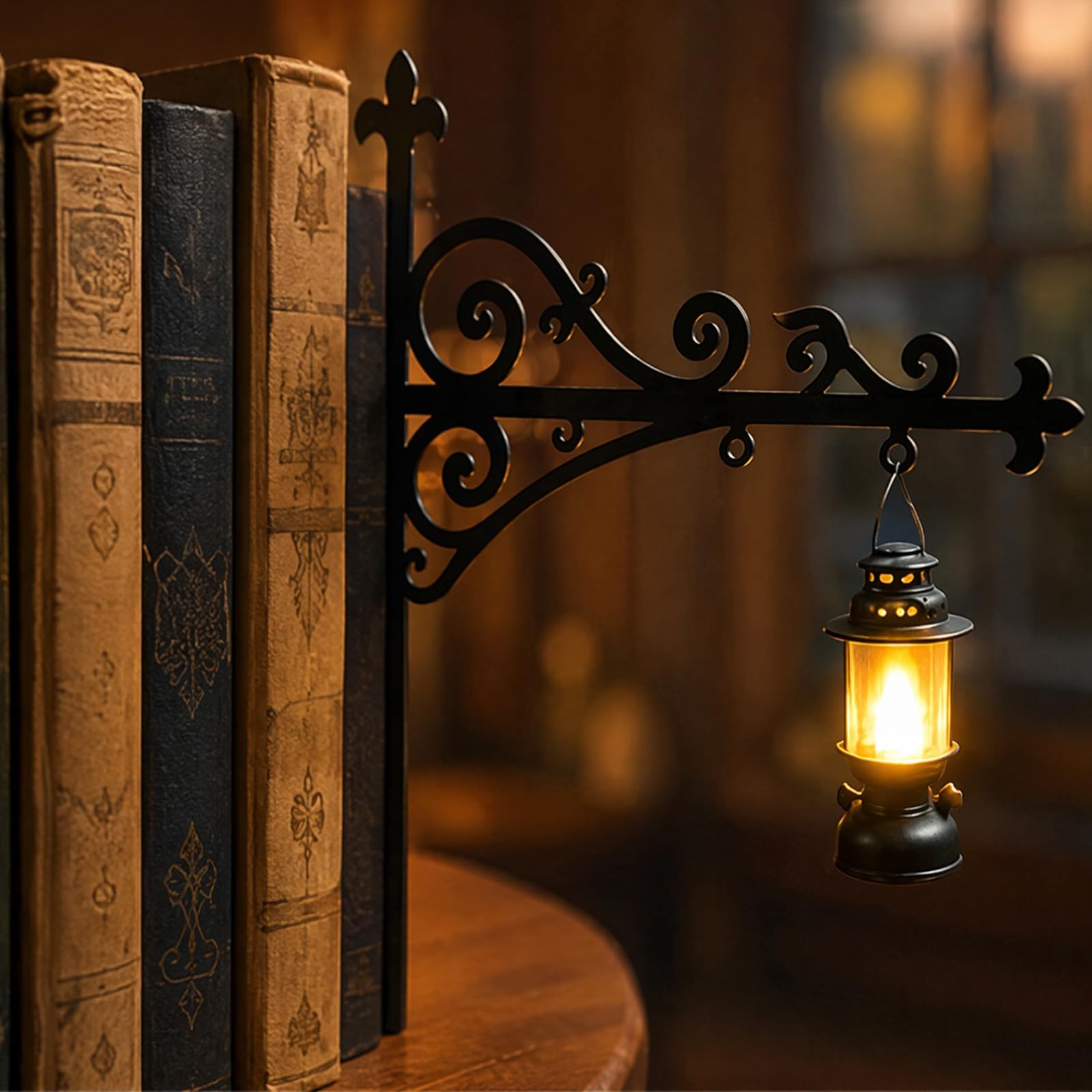 Library Lantern Mini Bookshelf Lamp Multifunctional Decorative Bookshelf
