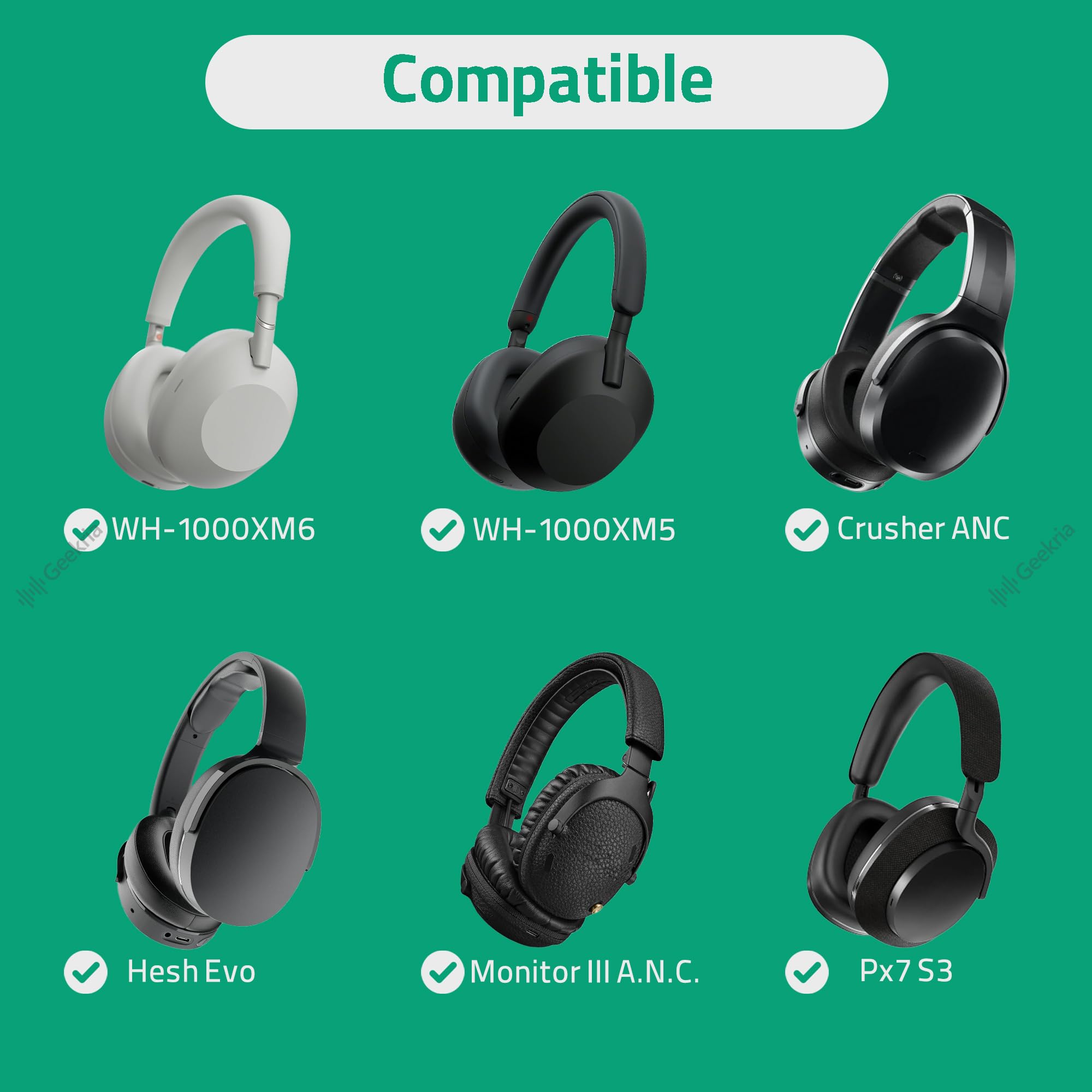 Câbles Charge USB-C Geekria - Lot De 2 - 30cm - Pour Marshall Major V, Minor IV, Etc.