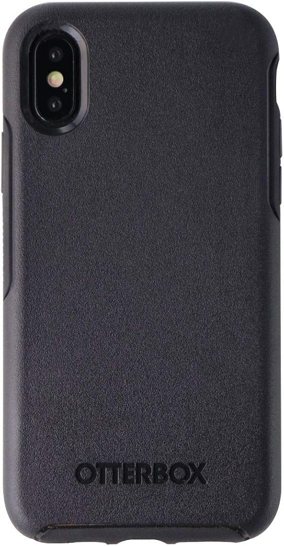 OtterBox iPhone Xs and iPhone X Symmetry Series Case - Black, Ultra-Sleek, Wireless Charging Compatible, Raised Edges Protect Camera & Screen