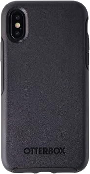 OtterBox iPhone Xs and iPhone X Symmetry Series Case - Black, Ultra-Sleek, Wireless Charging Compatible, Raised Edges Protect Camera & Screen