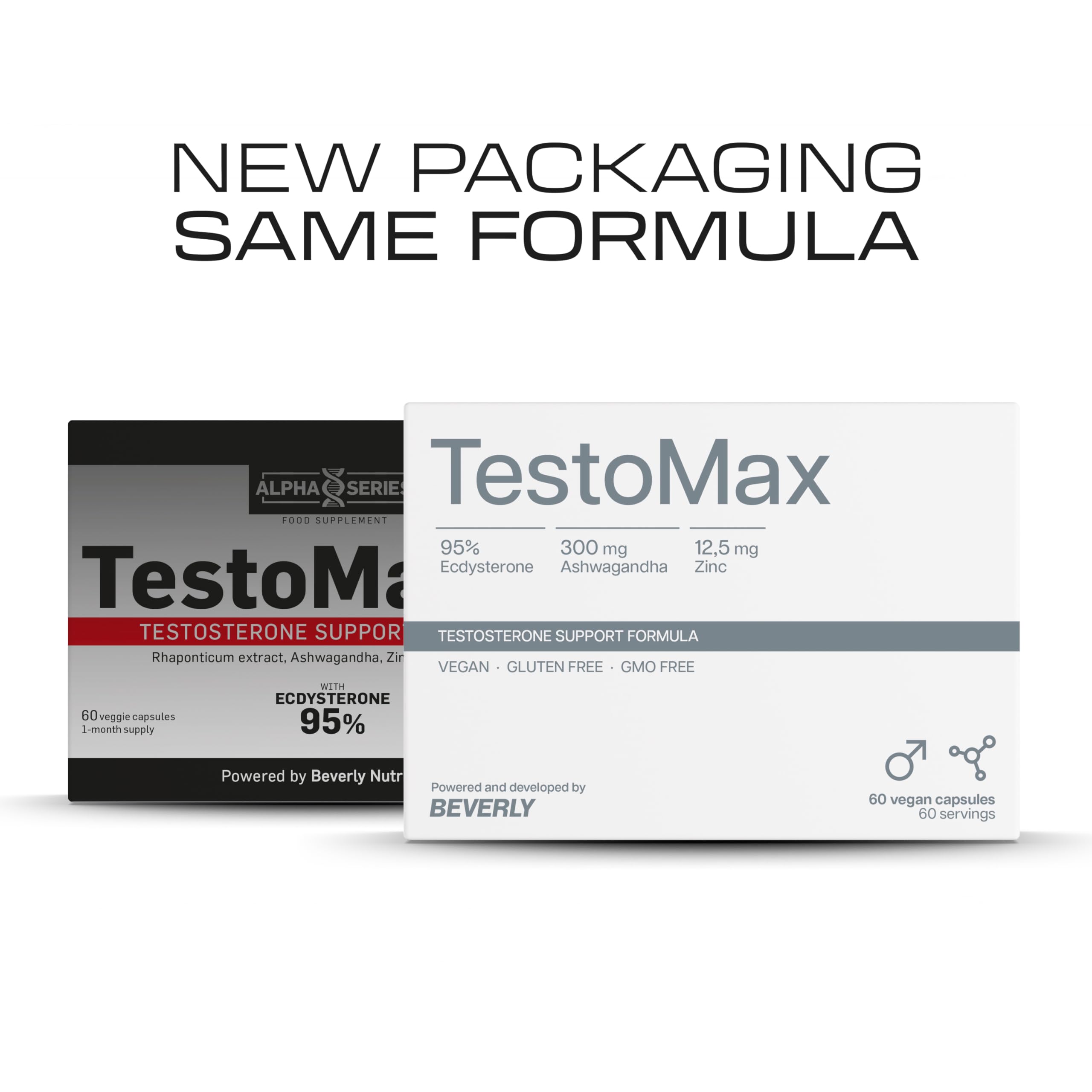 Beverly TestoMax50 – Booster de Testostérone Naturel – 60 Gélules Végétales (60 Portions) – Soutien Masse Musculaire, Force & Performance