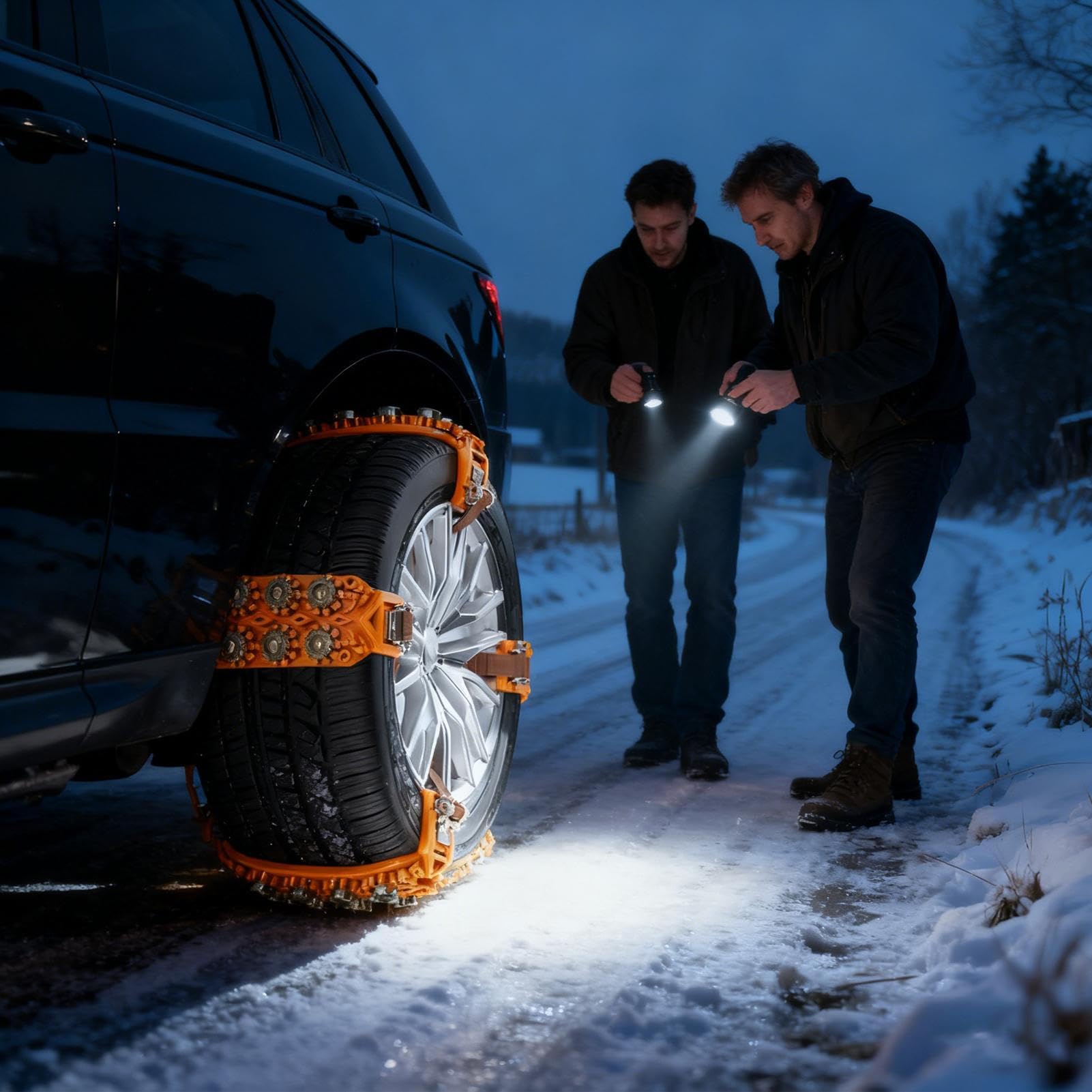 Cadenas de nieve para neumáticos de automóvil 8 piezas de tracción pesada
